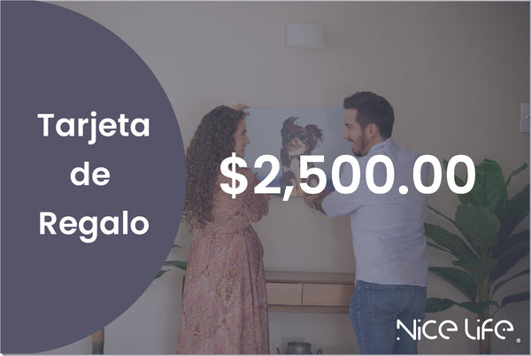 $2,500.00 | Tarjeta de Regalo