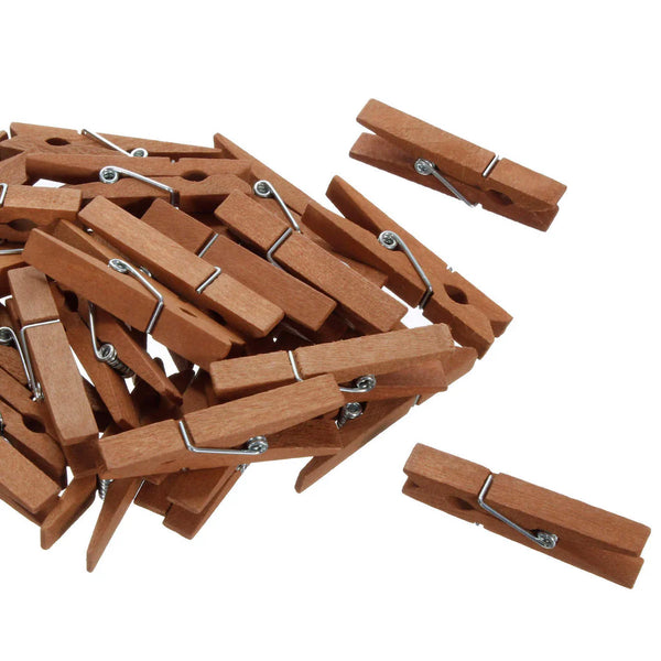 Pinzas de Madera Mini | Paquete de 30 Piezas